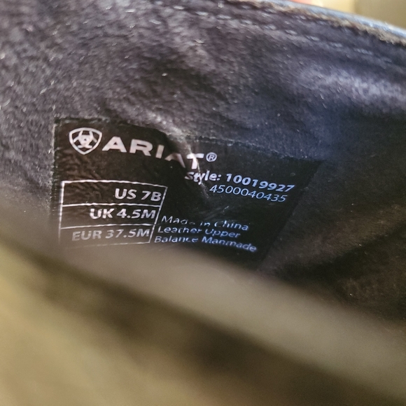 Ariat Backstage Wedge Peeptoe leather women's shoes NWOT 10019927 - Picture 11 of 12